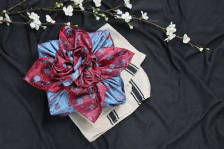Gift wrapping for Korean traditional holidaysの写真素材