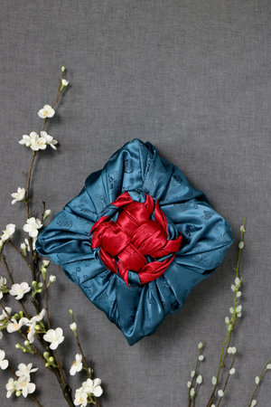 Gift wrapping for Korean traditional holidaysの写真素材