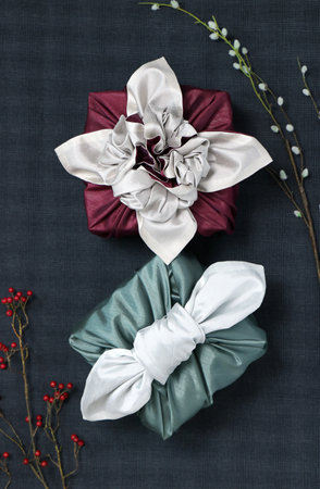 Gift wrapping for Korean traditional holidaysの写真素材