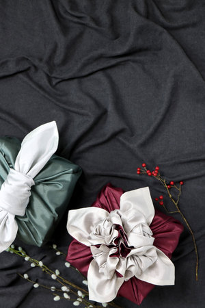 Gift wrapping for Korean traditional holidaysの写真素材