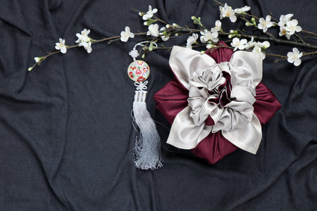 Gift wrapping for Korean traditional holidaysの写真素材