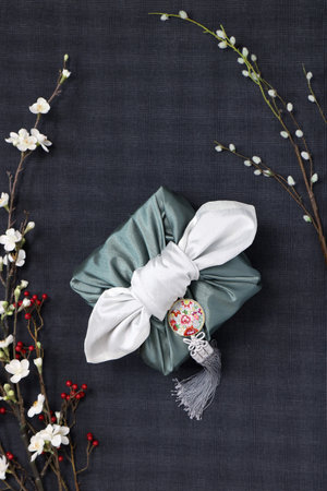 Gift wrapping for Korean traditional holidaysの写真素材