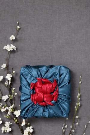 Gift wrapping for Korean traditional holidaysの写真素材