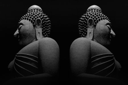 Phuket Buddha Greyの写真素材