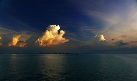 Evening Sky Thailandの写真素材