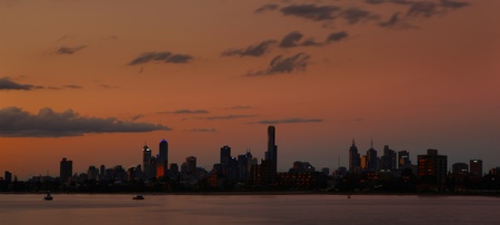 Melbourne Skylineの写真素材