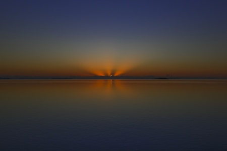 Morning Ocean Sunriseの写真素材