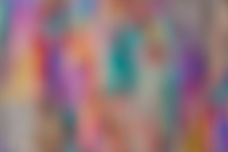 Abstract motion and out of focus blur of vibrant rainbow pastel colours.の写真素材