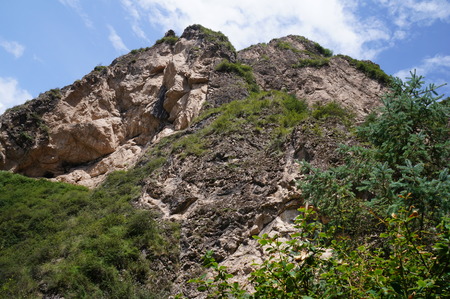 Mountains against the skyの写真素材
