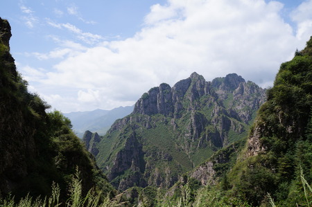 Mountains against the skyの写真素材