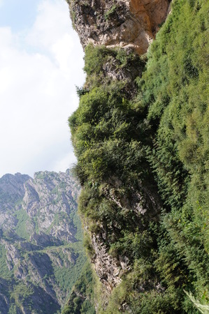 Mountains agsint the skyの写真素材