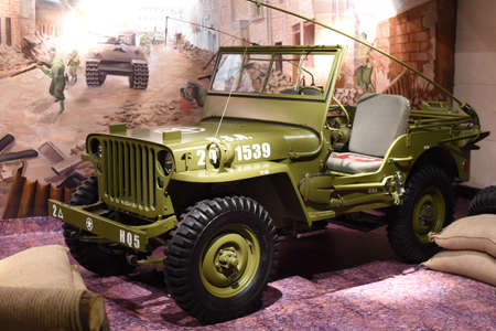 Classic car in museumのeditorial素材