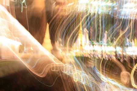 dynamic blur effect,night shotの写真素材