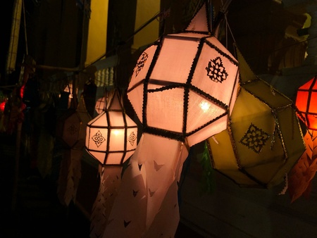 The beauty Lana  lamp,the traditional north of thailandの素材