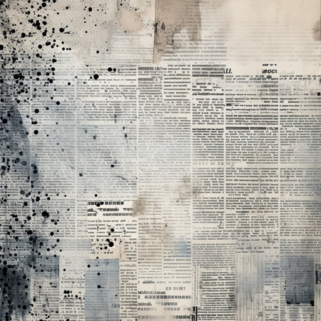 Old newspaper with grunge texture. Abstract background and texture for design.の写真素材