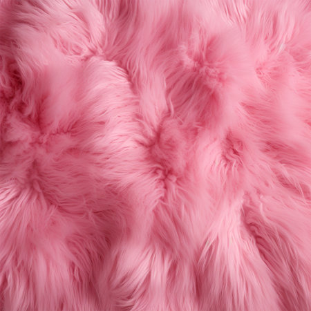 Pink fur texture background. Close up of pink fur texture background.の写真素材