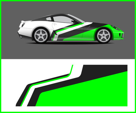 Car decal wrap design vector sport car decal wrap design vectorのイラスト素材
