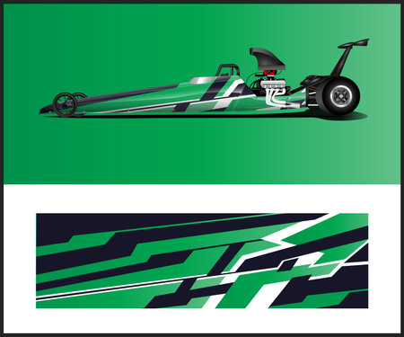 Racing car wrap design vector. Racing car wrap design vector.のイラスト素材