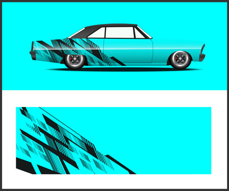 car wrap design vector. car wrap design vector. Car wrap designのイラスト素材