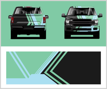 Truck Graphic Design Vector. Graphic Design Editable For Your Design.のイラスト素材