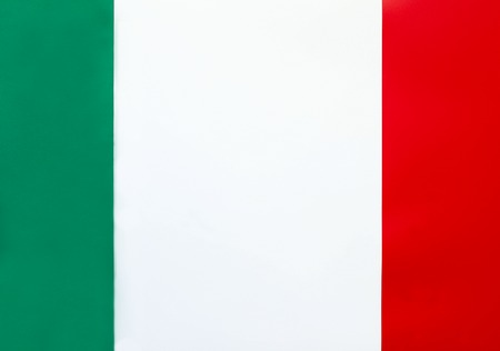 The symbol and Flag of Italy . Top viewの写真素材