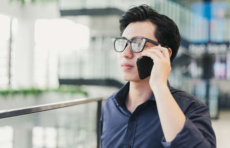 business man talking on the phone