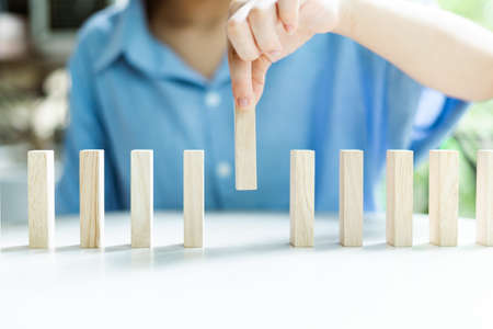 concept of planning and building in business to achieve successの写真素材