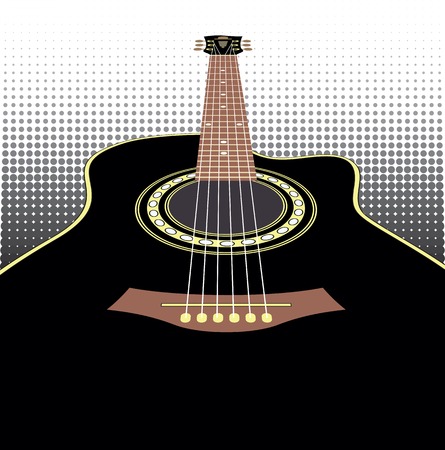  acoustic guitarのイラスト素材
