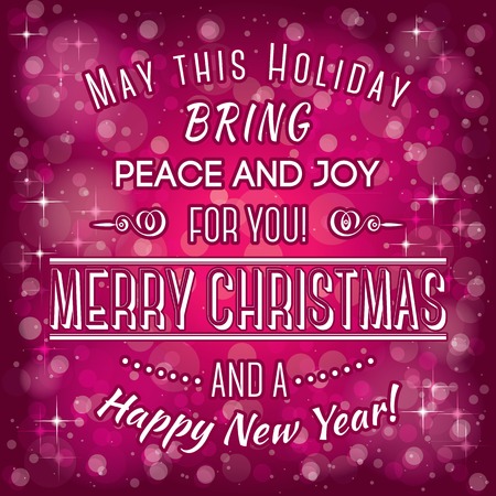 vector template for greetings Happy New Year and Merry Christmasのイラスト素材