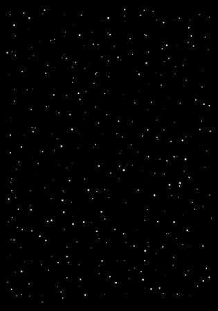 Huge clusters of stars in the dark sky. Black background. Vector illustrationのイラスト素材