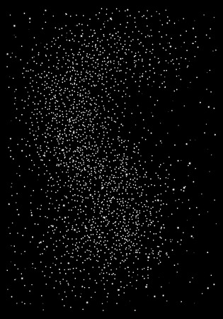 Huge clusters of stars in the dark sky. Black background. Vector illustrationのイラスト素材
