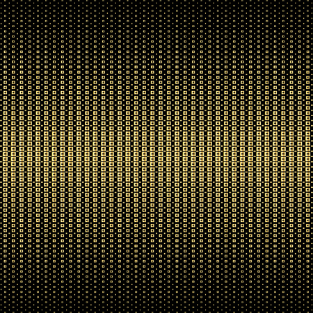 Geometric, stylish, technogenic retro halftone gold background vector illustrationのイラスト素材