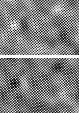 Set of vector halftone grunge retro texturesのイラスト素材