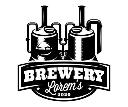 Vector monochrome pattern with brewing machine in retro style.のイラスト素材