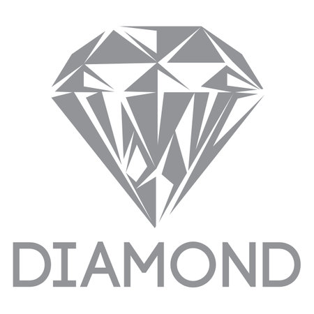 gray diamond. vector illustration. Template or elements for design.のイラスト素材