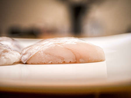 Fresh and savage cod from atlantic oceanの写真素材
