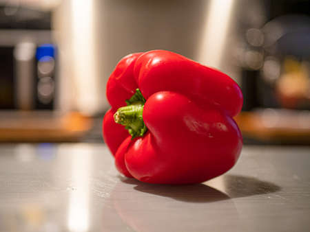 Fresh and organic red pepperの写真素材