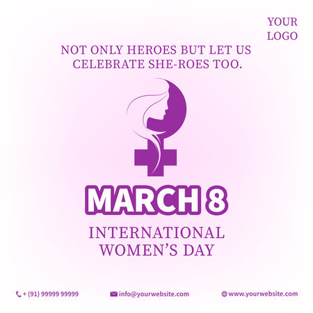 International Women's Day. March 8. Holiday concept. Template for background, banner, card, poster with text inscription.のイラスト素材