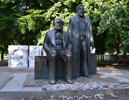 Marx-Engels statueのeditorial素材