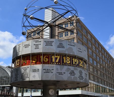 time clock in Berlinの写真素材