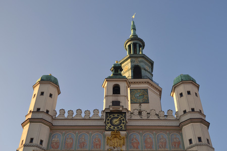 Town hall in Poznanの写真素材