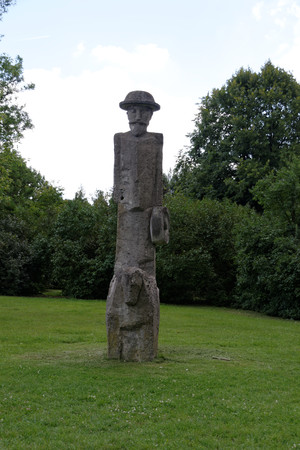Poland sculptures in citadel park, poland.poznanのeditorial素材