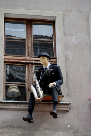 summary window saxophonistのeditorial素材