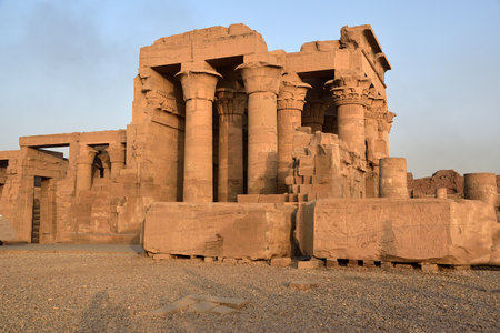 Temple of Karnak at Luxor, Egypt. It is the largest temple complex in the world.の写真素材