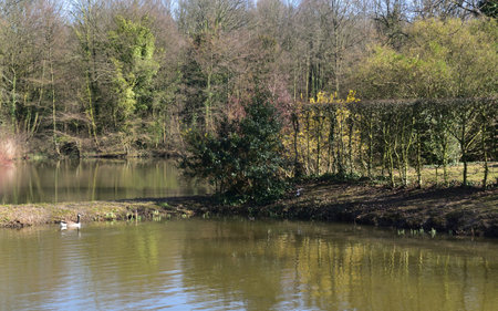 A view of the River Avon in the city of Bristol, UKの写真素材