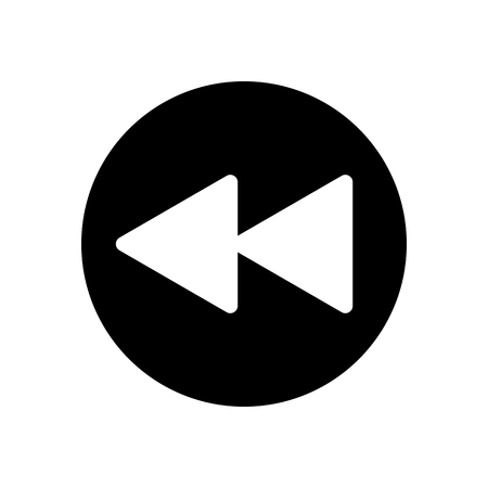 vector illustration media player video movie outline flat modern simple badge and colorful icon set styleのイラスト素材