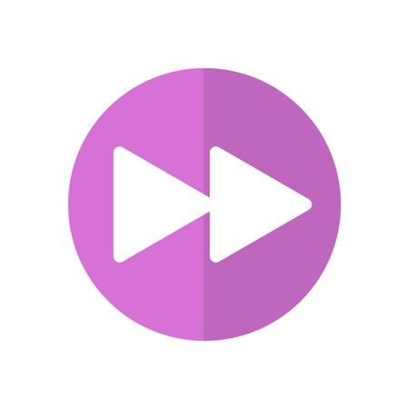 vector illustration media player video movie outline flat modern simple badge and colorful icon set styleのイラスト素材