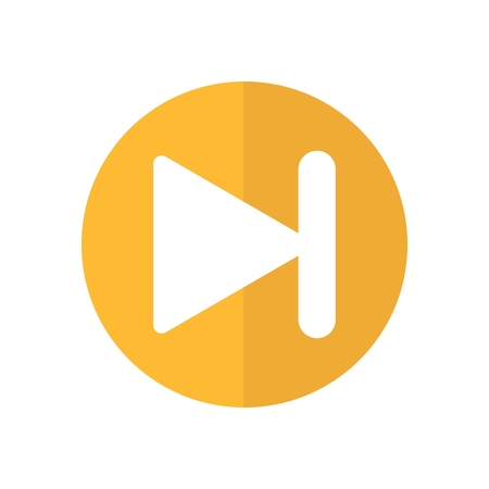 vector illustration media player video movie outline flat modern simple badge and colorful icon set styleのイラスト素材