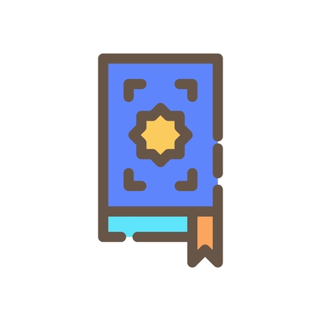 vector illustration ramadan mubarak islamic outline modern flat design set icon styleのイラスト素材