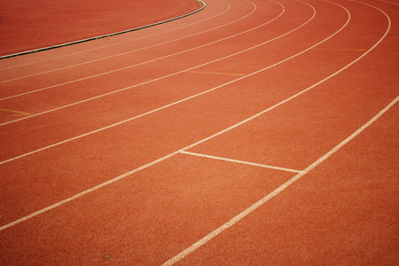 the runway on the sports fieldの写真素材